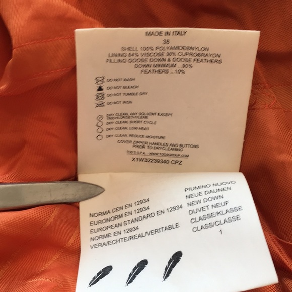 Authentic Tod’s Gray Down/Feather Winter Jacket - Picture 10 of 16